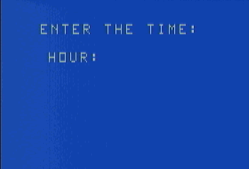 Goldfish Demo (AstroBASIC) Enter Clock Time